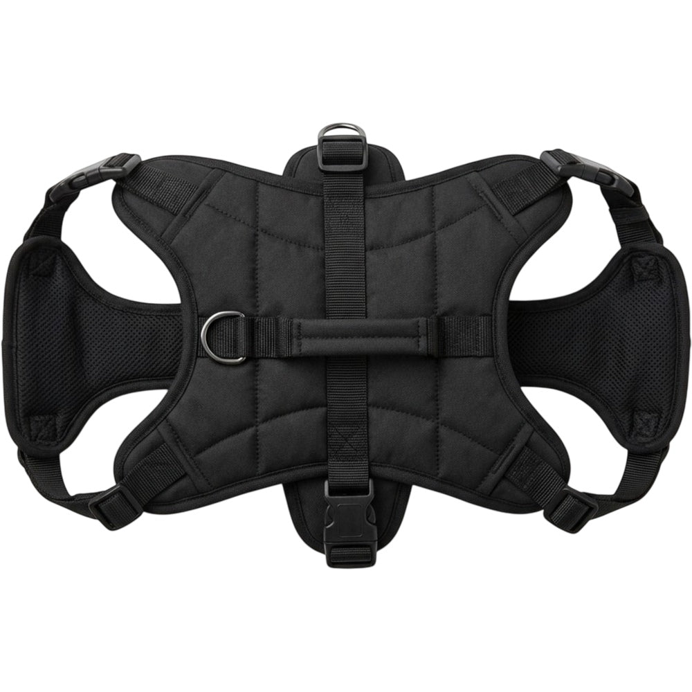 Hbmxf Dog Harness Jacket Padded Polyester Black Size M