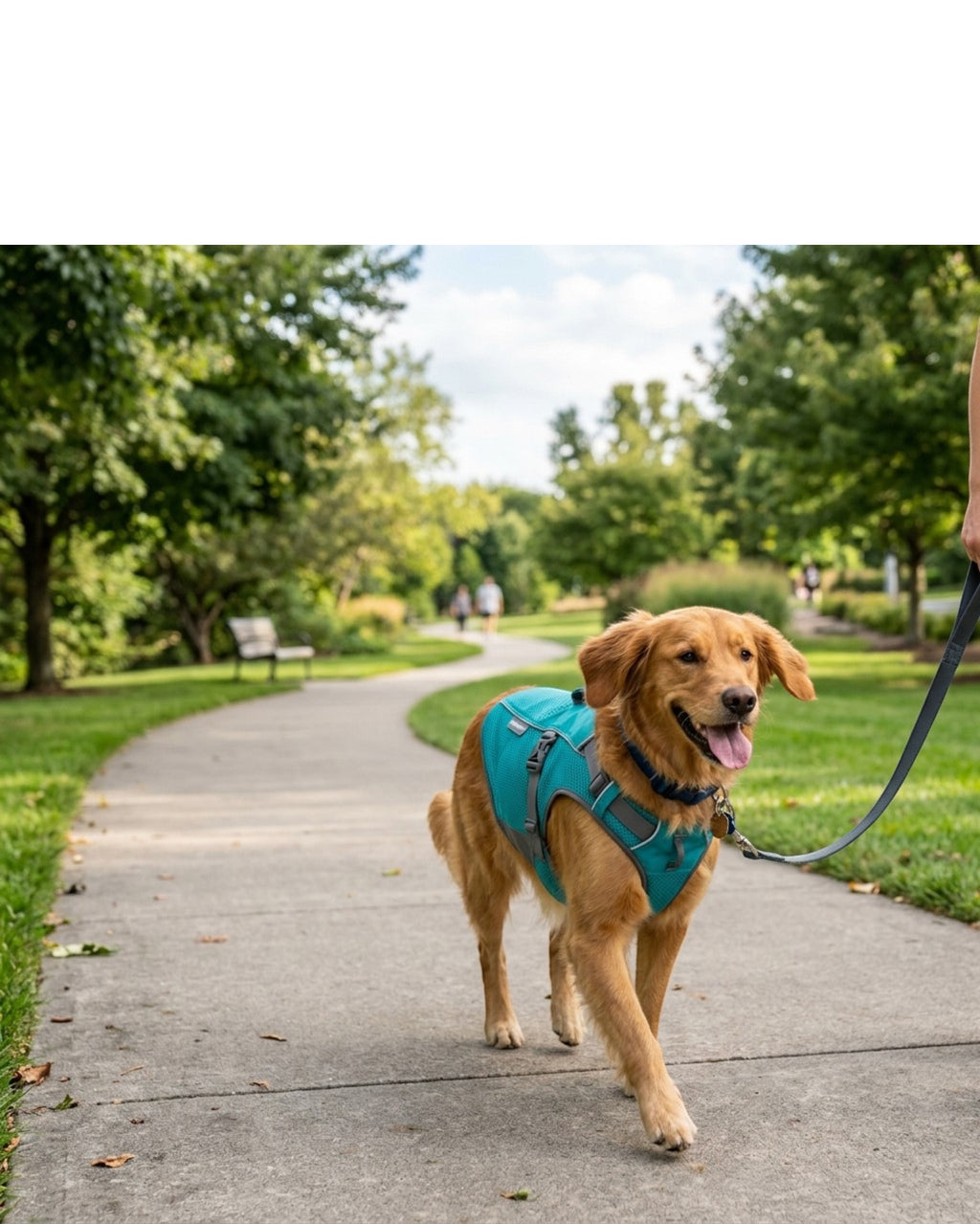 Hbmxf Dog Cooling Vest Mesh Fabric Teal Size L